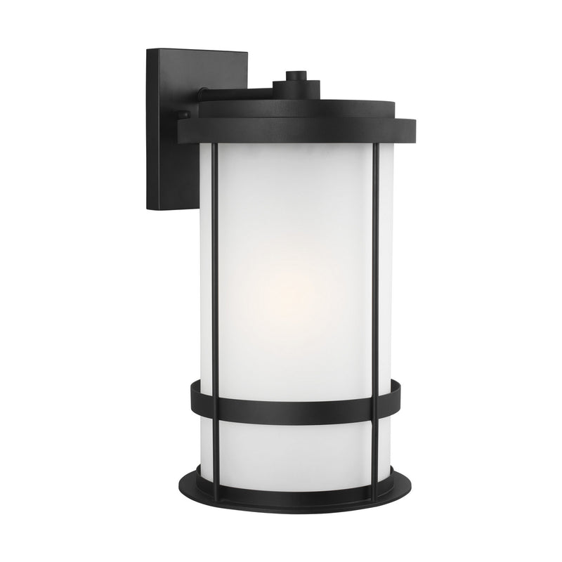 Generation Lighting 8890901-12 One Light Outdoor Wall Lantern, Black