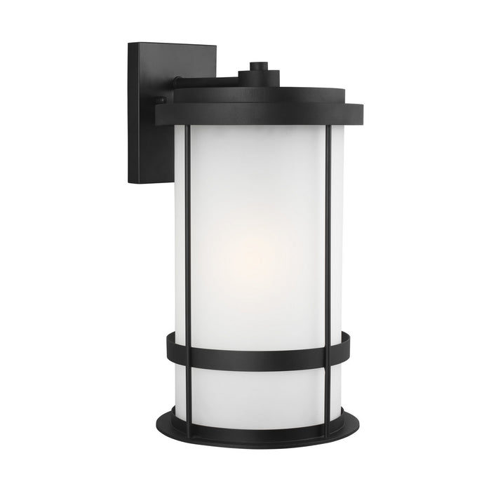 Generation Lighting 8890901-12 One Light Outdoor Wall Lantern, Black