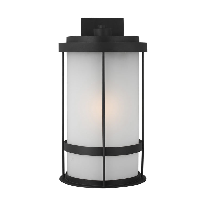 Generation Lighting 8890901-12 One Light Outdoor Wall Lantern, Black