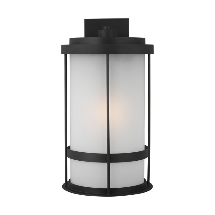 Generation Lighting 8890901-12 One Light Outdoor Wall Lantern, Black