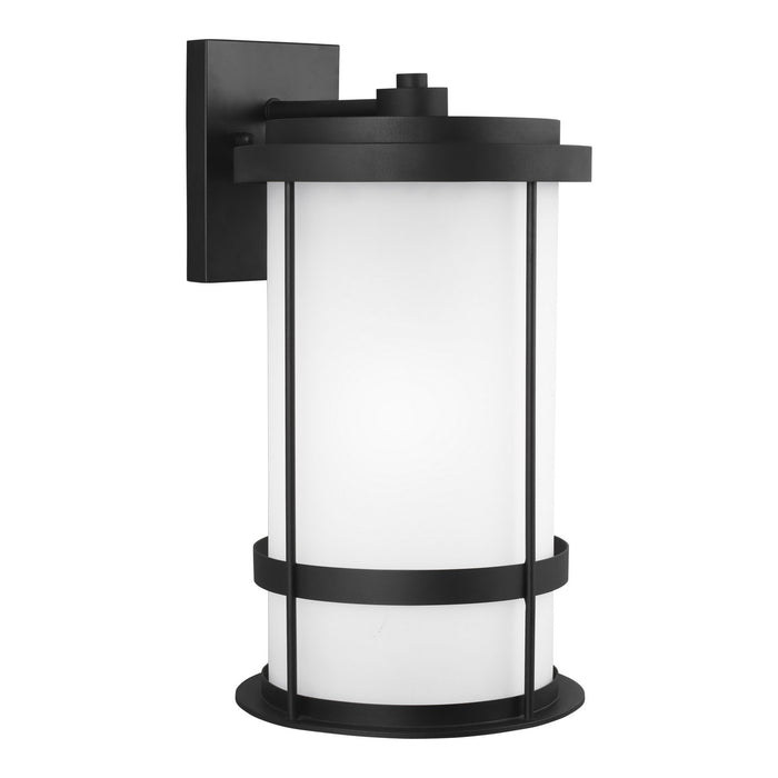 Generation Lighting 8890901D-12 One Light Outdoor Wall Lantern, Black