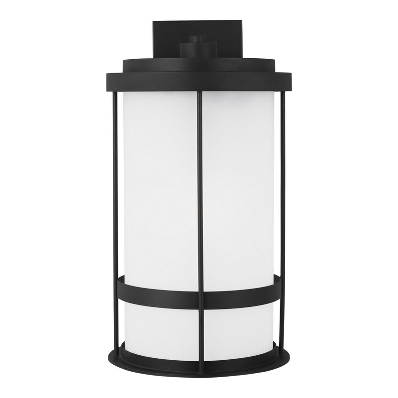 Generation Lighting 8890901D-12 One Light Outdoor Wall Lantern, Black