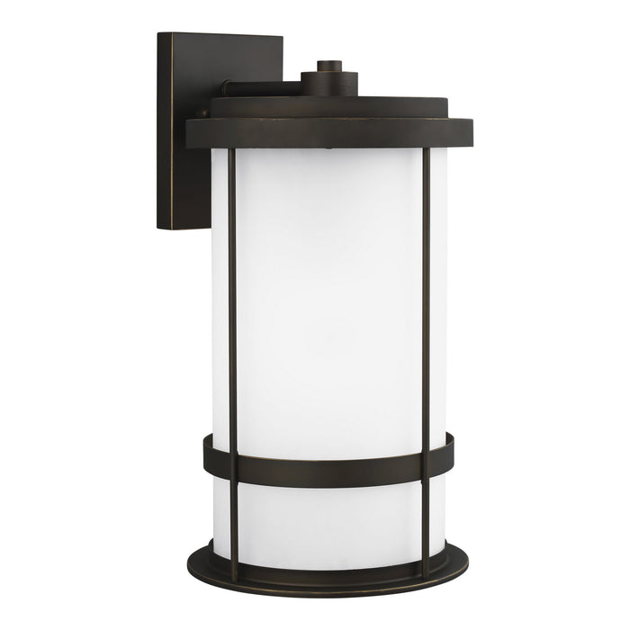 Generation Lighting 8890901D-71 One Light Outdoor Wall Lantern, Antique Bronze