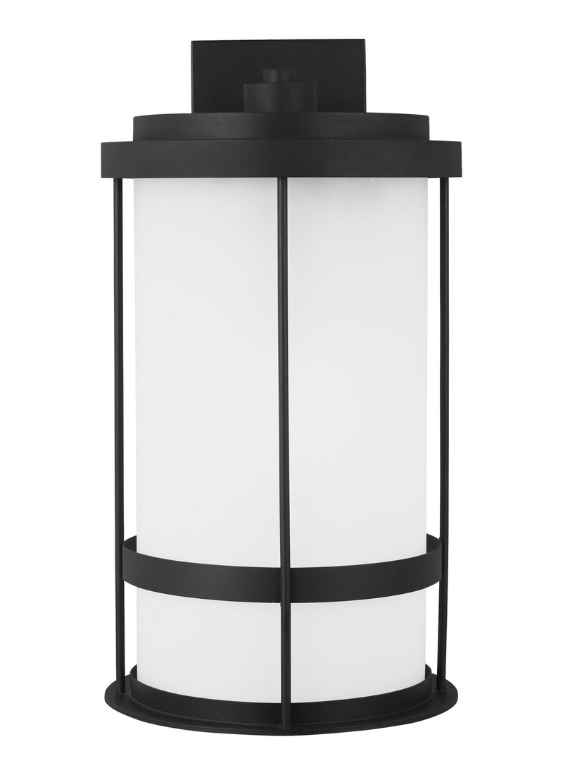 Generation Lighting 8890901DEN3-12 One Light Outdoor Wall Lantern, Black