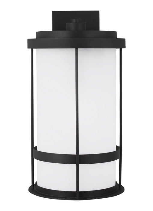 Generation Lighting 8890901DEN3-12 One Light Outdoor Wall Lantern, Black
