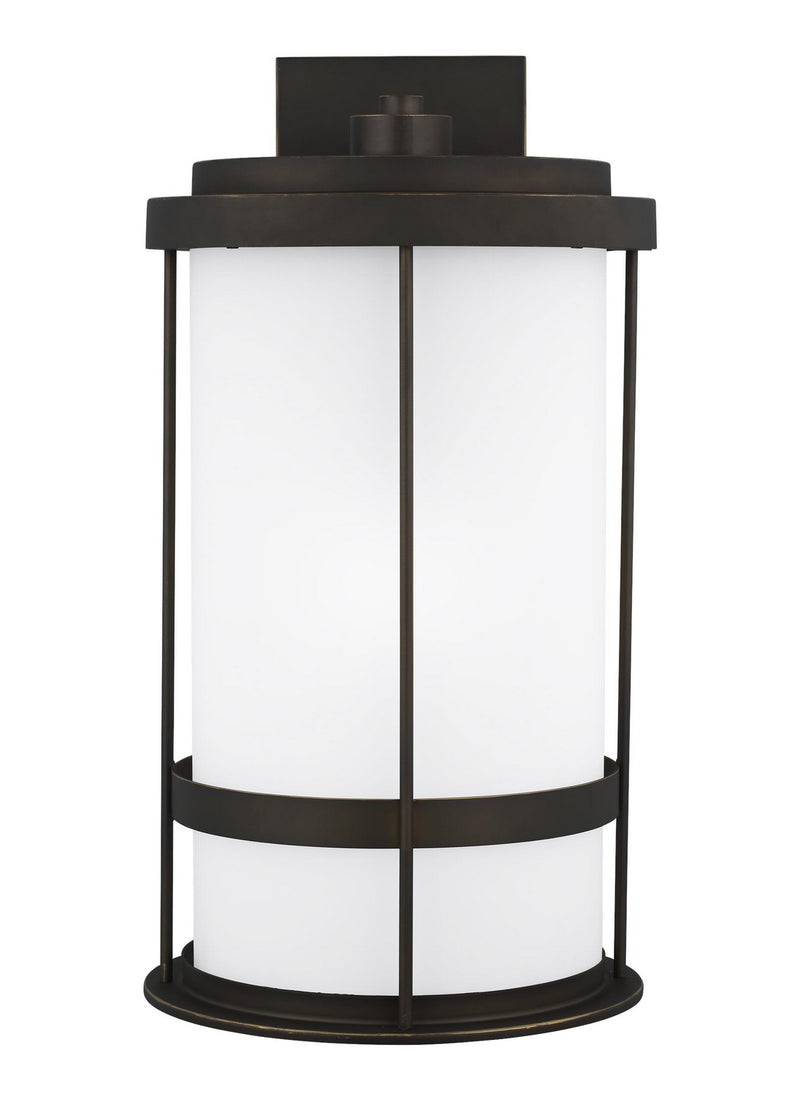 Generation Lighting 8890901DEN3-71 One Light Outdoor Wall Lantern, Antique Bronze