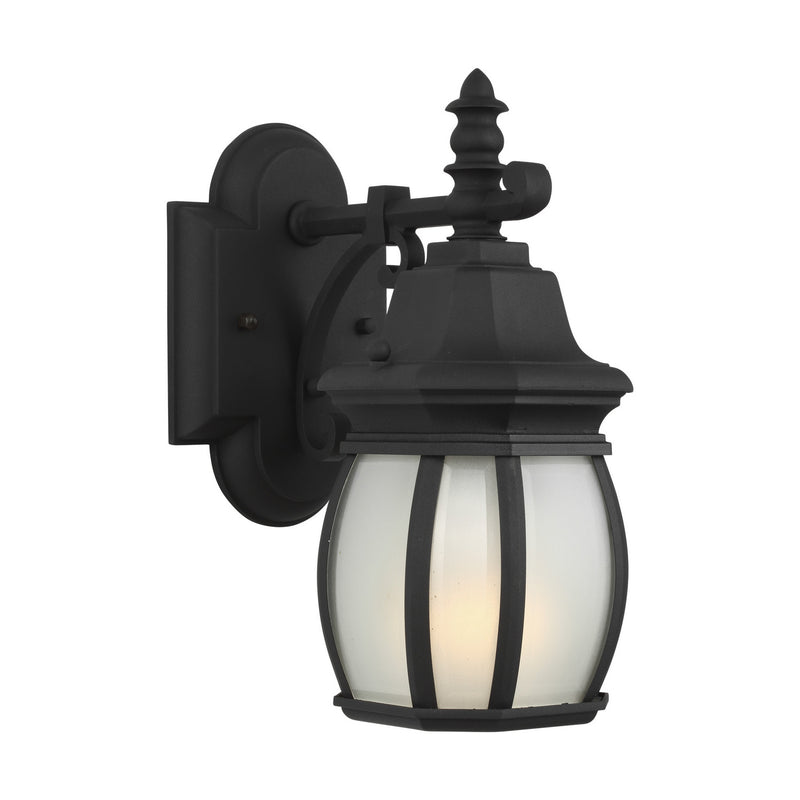 Generation Lighting 89104-12 One Light Outdoor Wall Lantern, Black