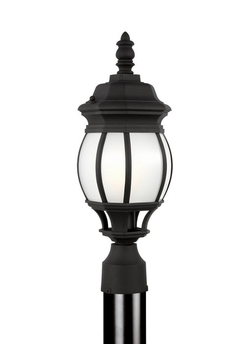 Generation Lighting 89202-12 One Light Outdoor Post Lantern, Black