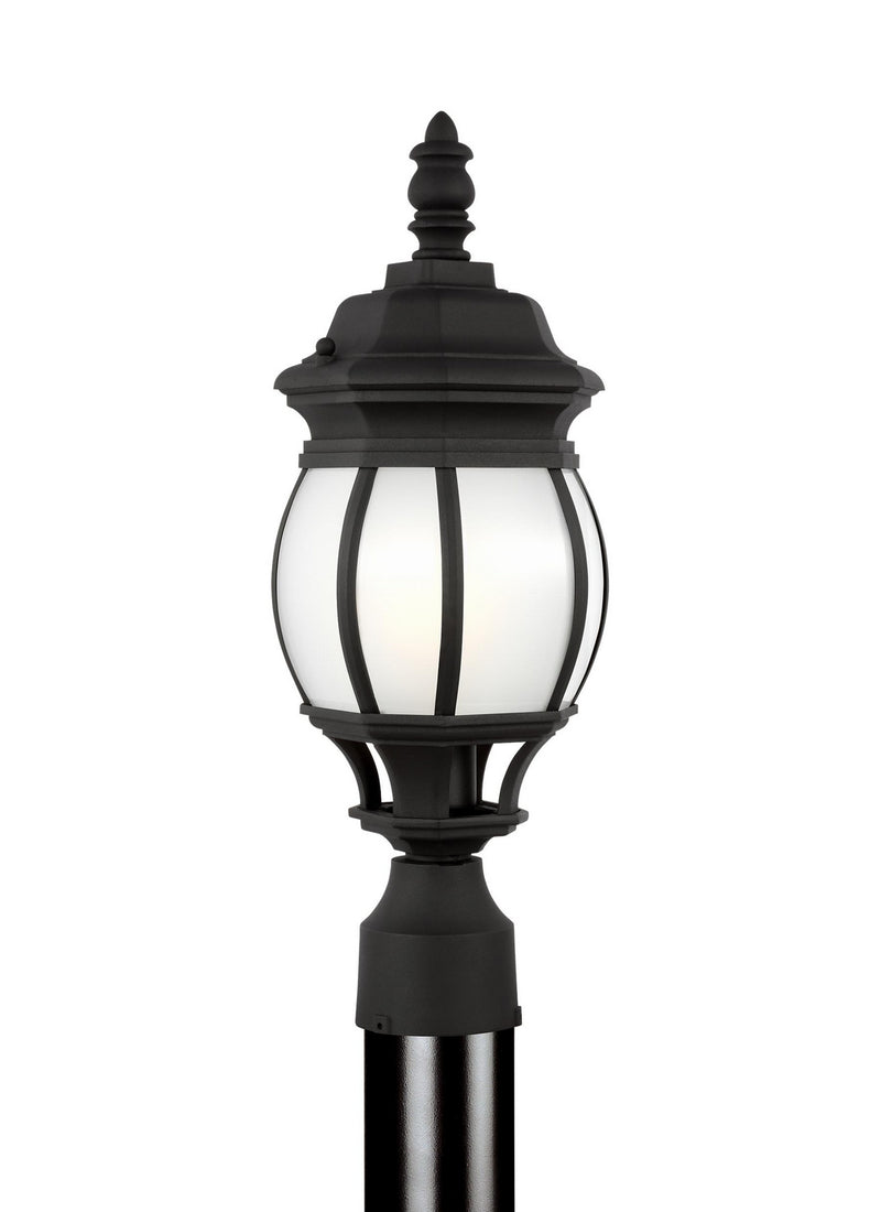 Generation Lighting 89202EN3-12 One Light Outdoor Post Lantern, Black
