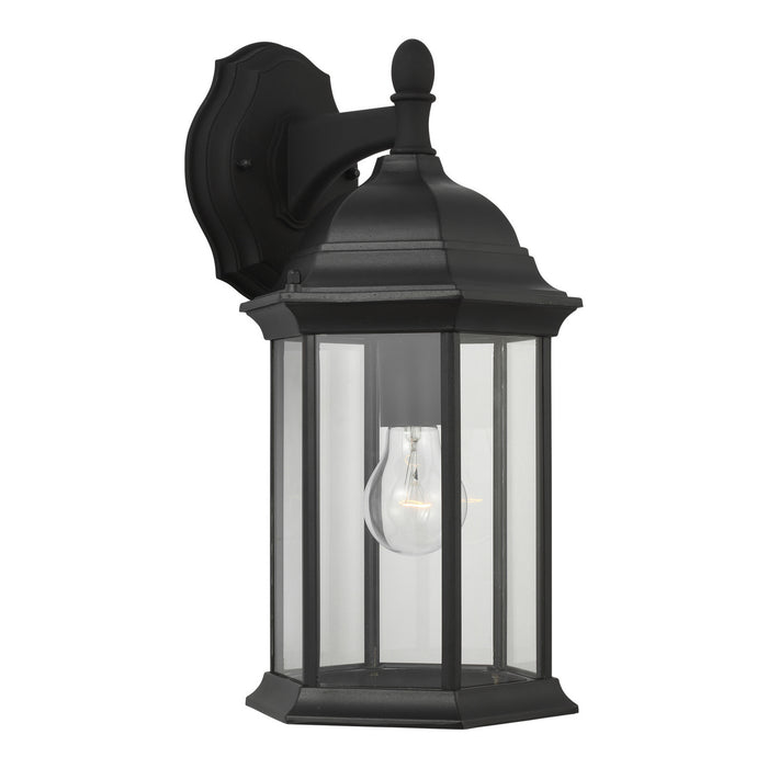 Generation Lighting 8938701-12 One Light Outdoor Wall Lantern, Black