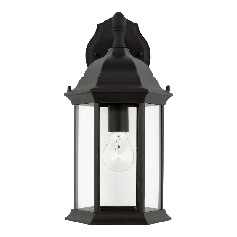 Generation Lighting 8938701-12 One Light Outdoor Wall Lantern, Black