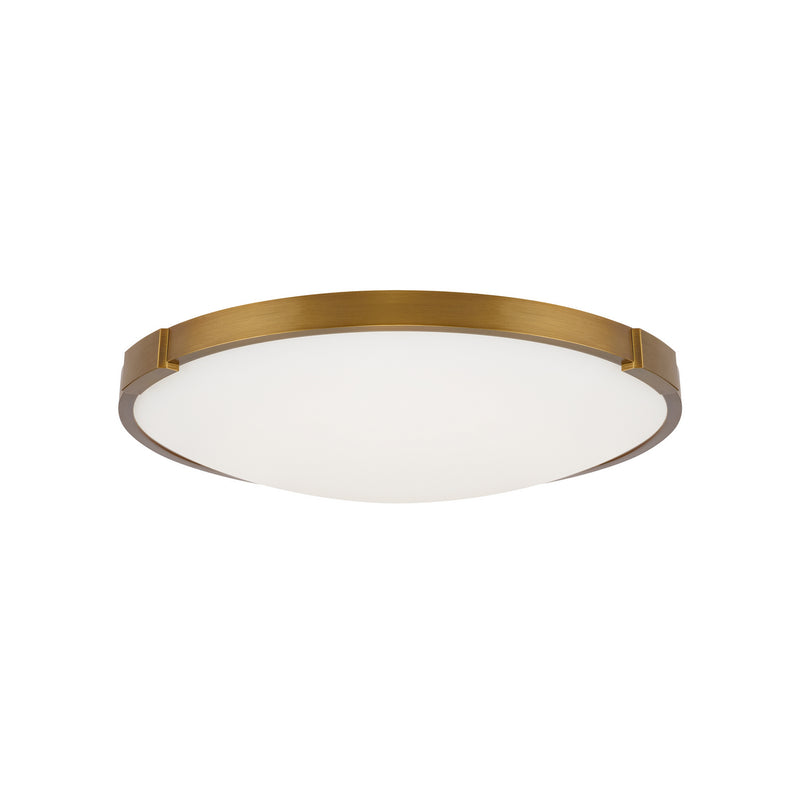 Visual Comfort Modern 700FMLNC13A-LED927-277 LED Flush Mount, Aged Brass