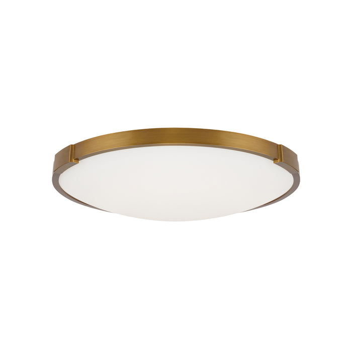 Visual Comfort Modern 700FMLNC13A-LED930 LED Flush Mount, Aged Brass