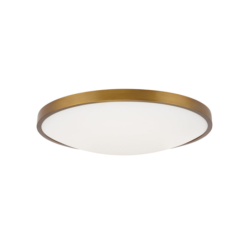 Visual Comfort Modern 700FMVNC13A-LED930-277 LED Flush Mount, Aged Brass