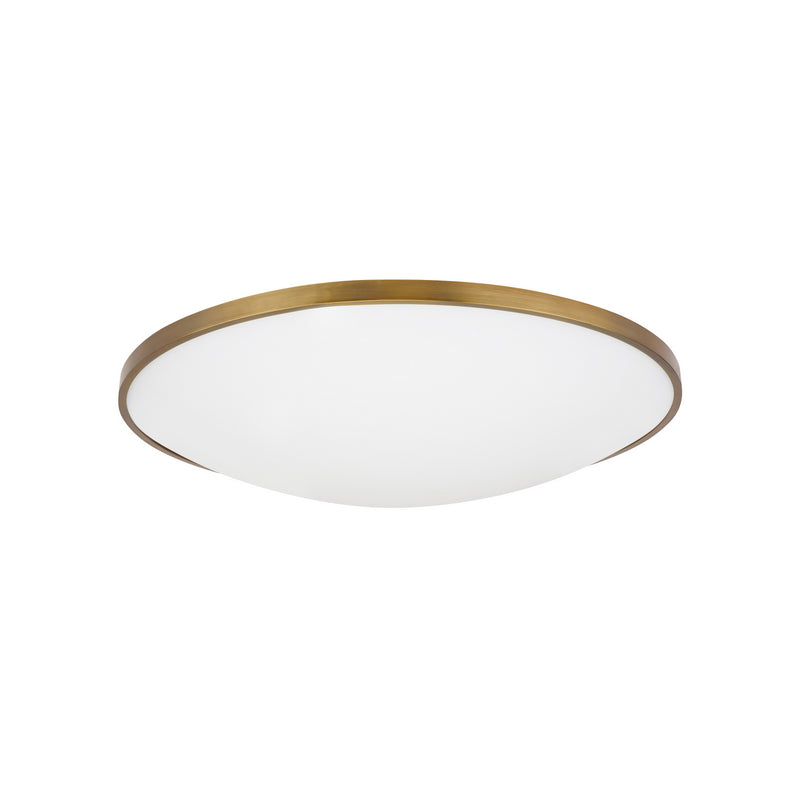 Visual Comfort Modern 700FMVNC24A-LED930 LED Flush Mount, Aged Brass