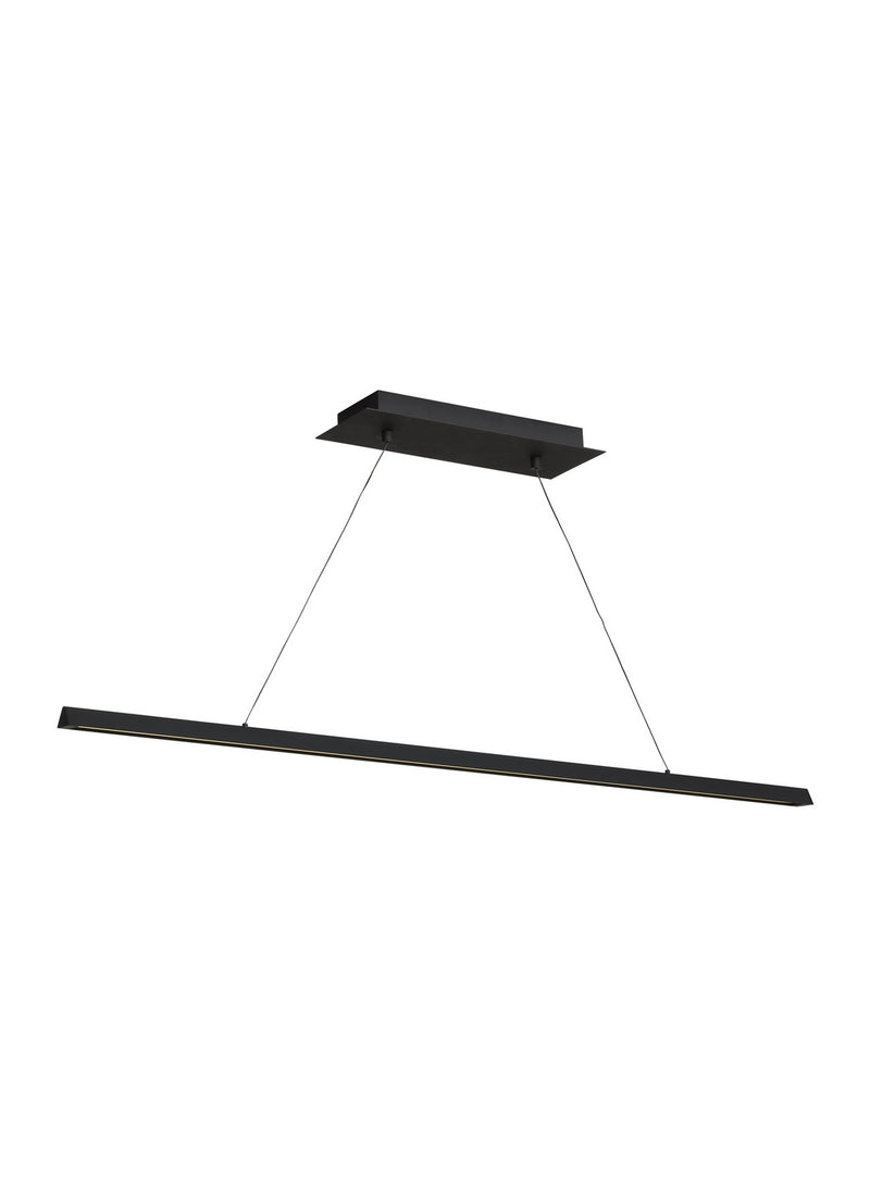Visual Comfort Modern 700LSDES48B-LED92730 LED Suspension, Nightshade Black