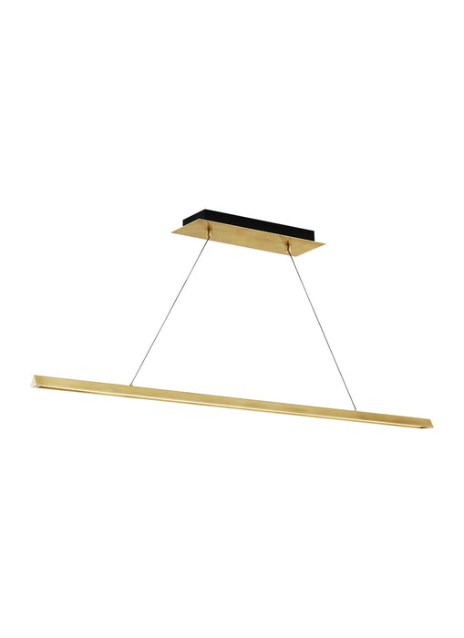Visual Comfort Modern 700LSDES48NB-LED92730 LED Linear Suspension, Natural Brass
