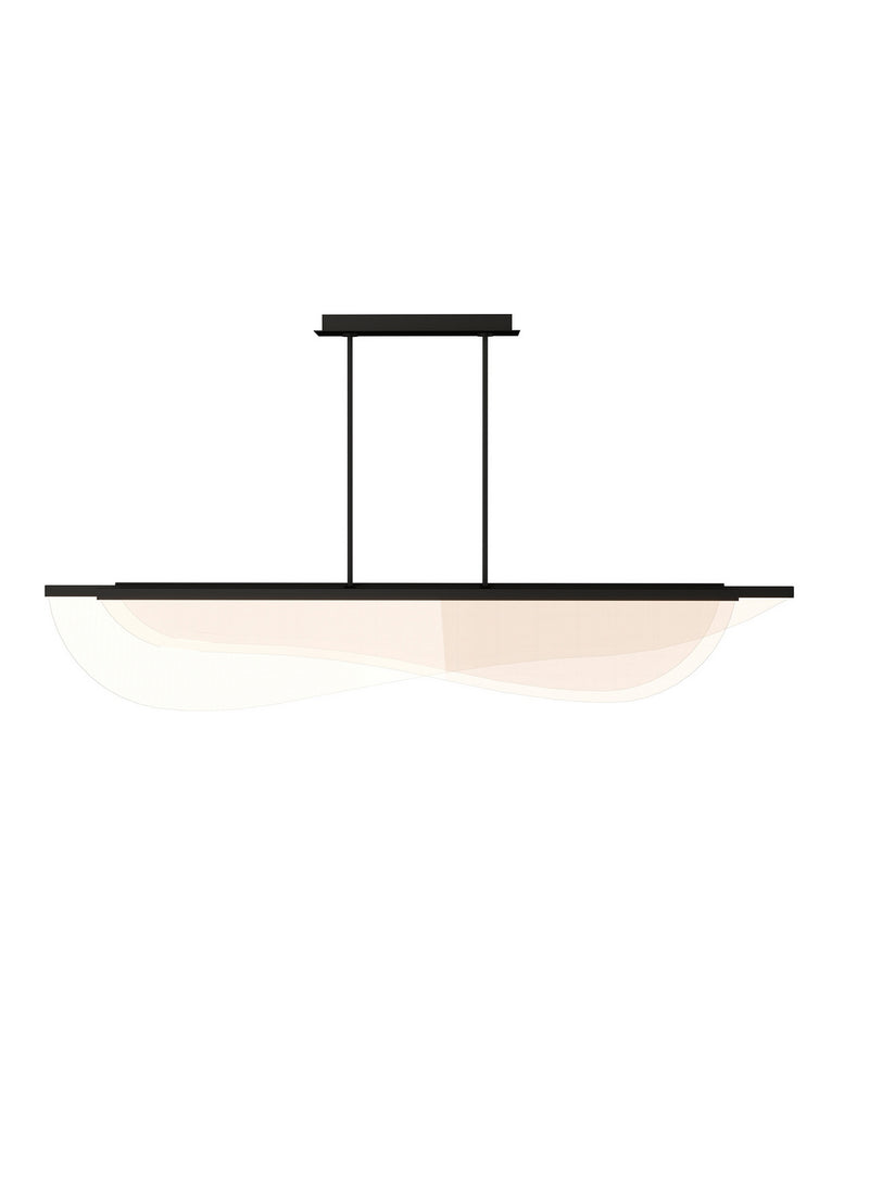 Visual Comfort Modern 700LSNYR60B-LED930 LED Suspension, Nightshade Black