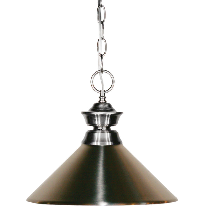 Z-Lite 100701BN-MBN One Light Pendant, Brushed Nickel