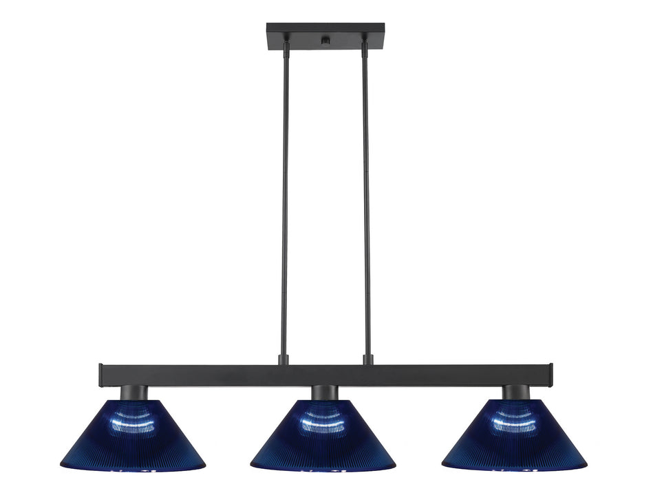 Z-Lite 152MB-ARDB Three Light Billiard, Matte Black