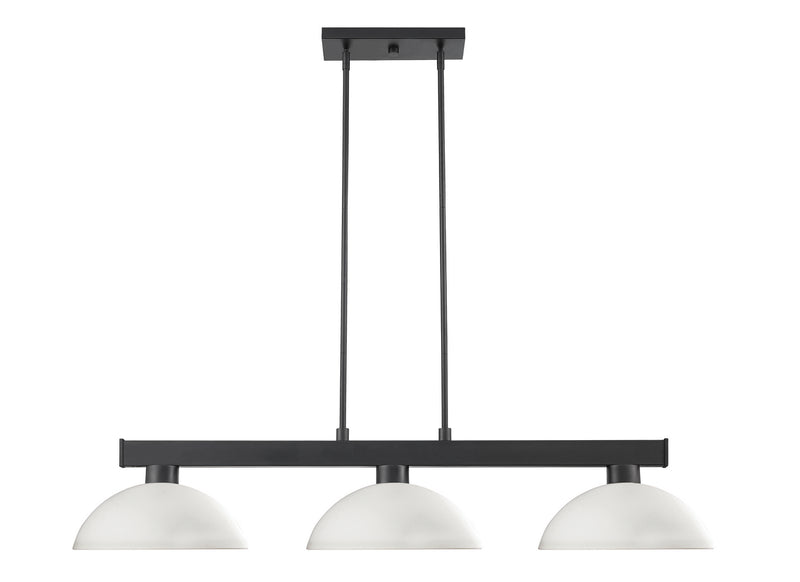 Z-Lite 152MB-DMO14 Three Light Billiard, Matte Black