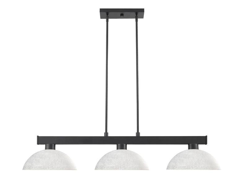 Z-Lite 152MB-DWL14 Three Light Billiard, Matte Black