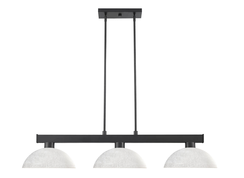 Z-Lite 152MB-DWL14 Three Light Billiard, Matte Black