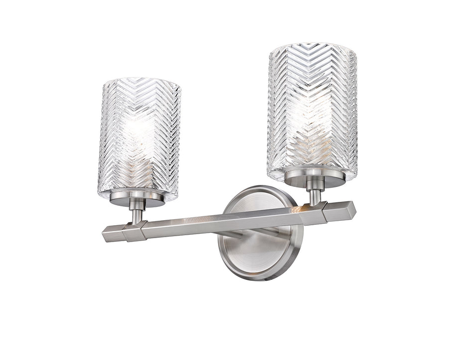 Z-Lite 1934-2V-BN Two Light Vanity, Brushed Nickel