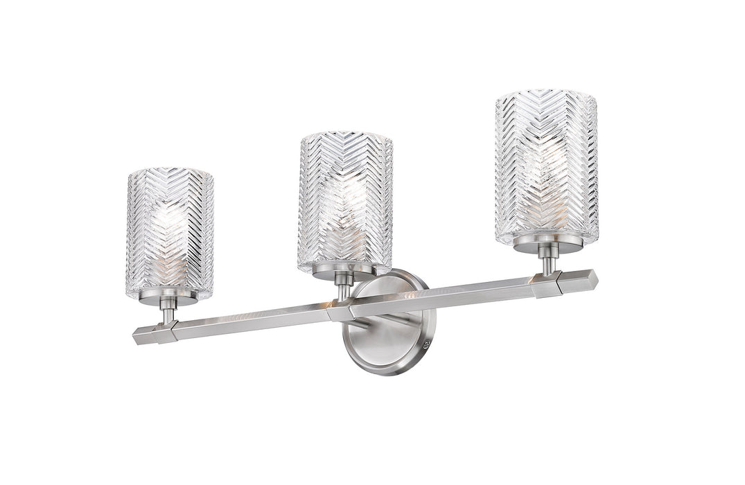 Z-Lite 1934-3V-BN Three Light Vanity, Brushed Nickel