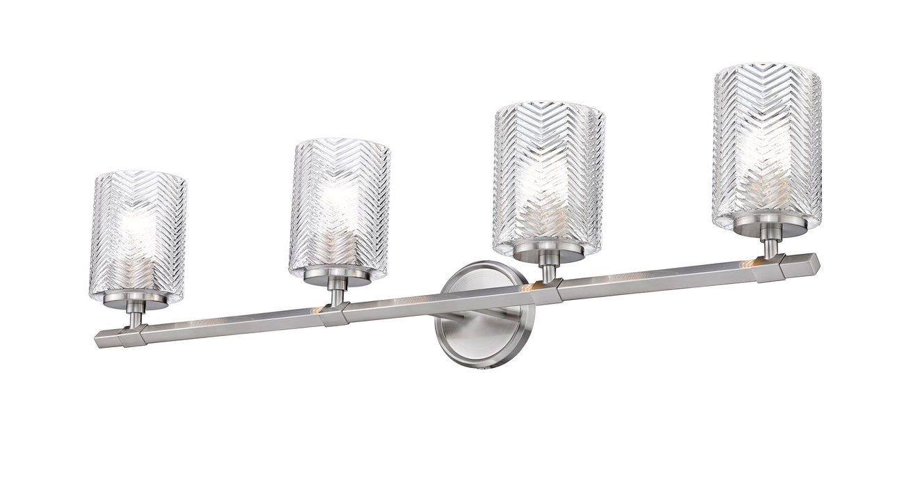 Z-Lite 1934-4V-BN Four Light Vanity, Brushed Nickel
