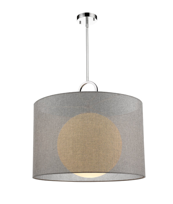 Z-Lite 194-24G-C One Light Pendant, Chrome