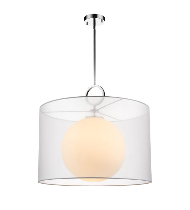 Z-Lite 194-24W-C One Light Pendant, Chrome