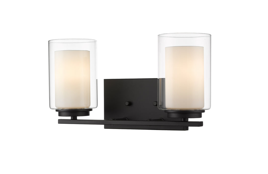 Z-Lite 426-2V-MB Two Light Vanity, Matte Black