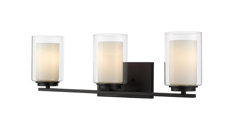 Z-Lite 426-3V-MB Three Light Vanity, Matte Black