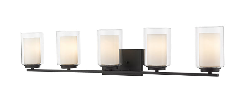Z-Lite 426-5V-MB Five Light Vanity, Matte Black