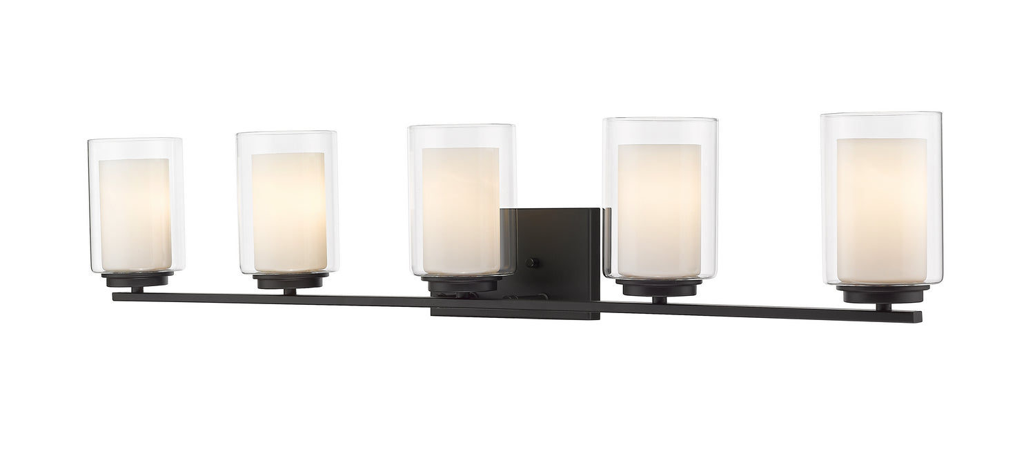 Z-Lite 426-5V-MB Five Light Vanity, Matte Black