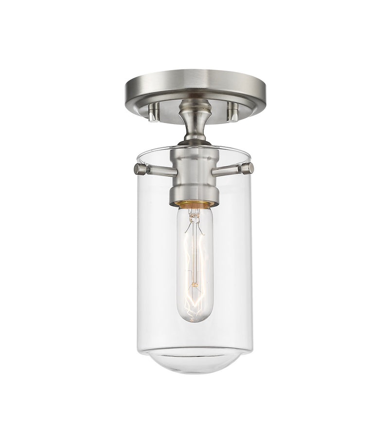 Z-Lite 471F1-BN One Light Flush Mount, Brushed Nickel