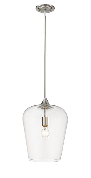 Z-Lite 473P12-BN One Light Pendant, Brushed Nickel
