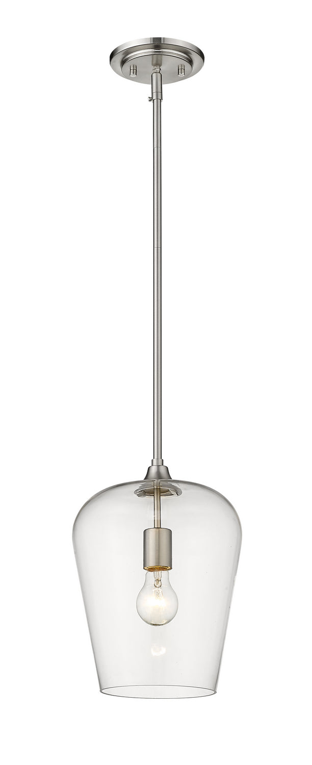 Z-Lite 473P9-BN One Light Pendant, Brushed Nickel