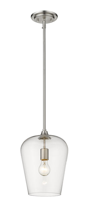 Z-Lite 473P9-BN One Light Pendant, Brushed Nickel