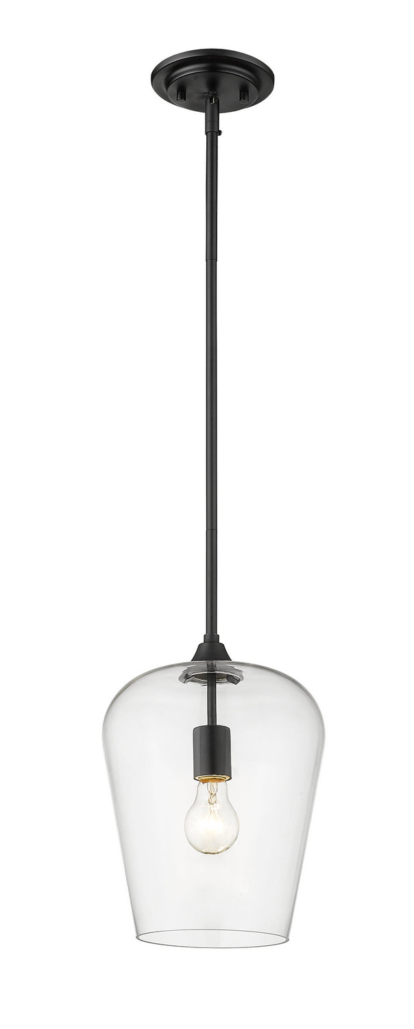 Z-Lite 473P9-MB One Light Pendant, Matte Black