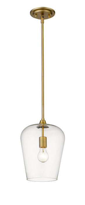 Z-Lite 473P9-OBR One Light Pendant, Olde Brass