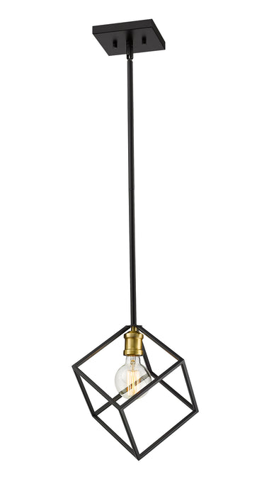 Z-Lite 478P11-BRZ-OBR One Light Pendant, Bronze + Olde Brass