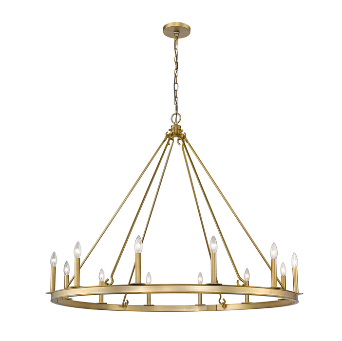 Z-Lite 482R-12OBR 12 Light Chandelier, Olde Brass