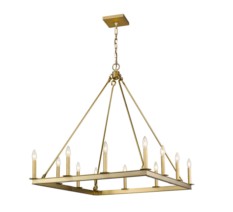 Z-Lite 482S-12OBR 12 Light Chandelier, Olde Brass