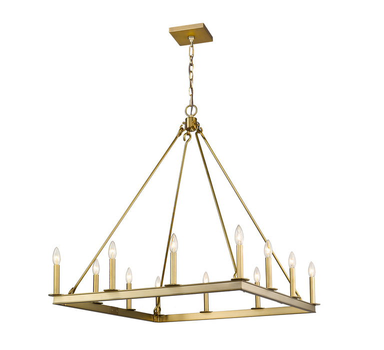 Z-Lite 482S-12OBR 12 Light Chandelier, Olde Brass