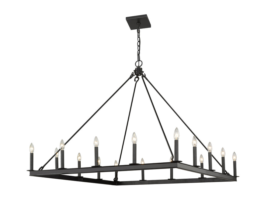 Z-Lite 482S-16MB 16 Light Chandelier, Matte Black