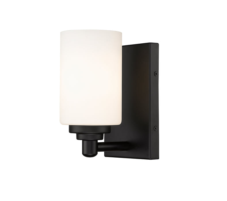 Z-Lite 485-1S-MB One Light Wall Sconce, Matte Black