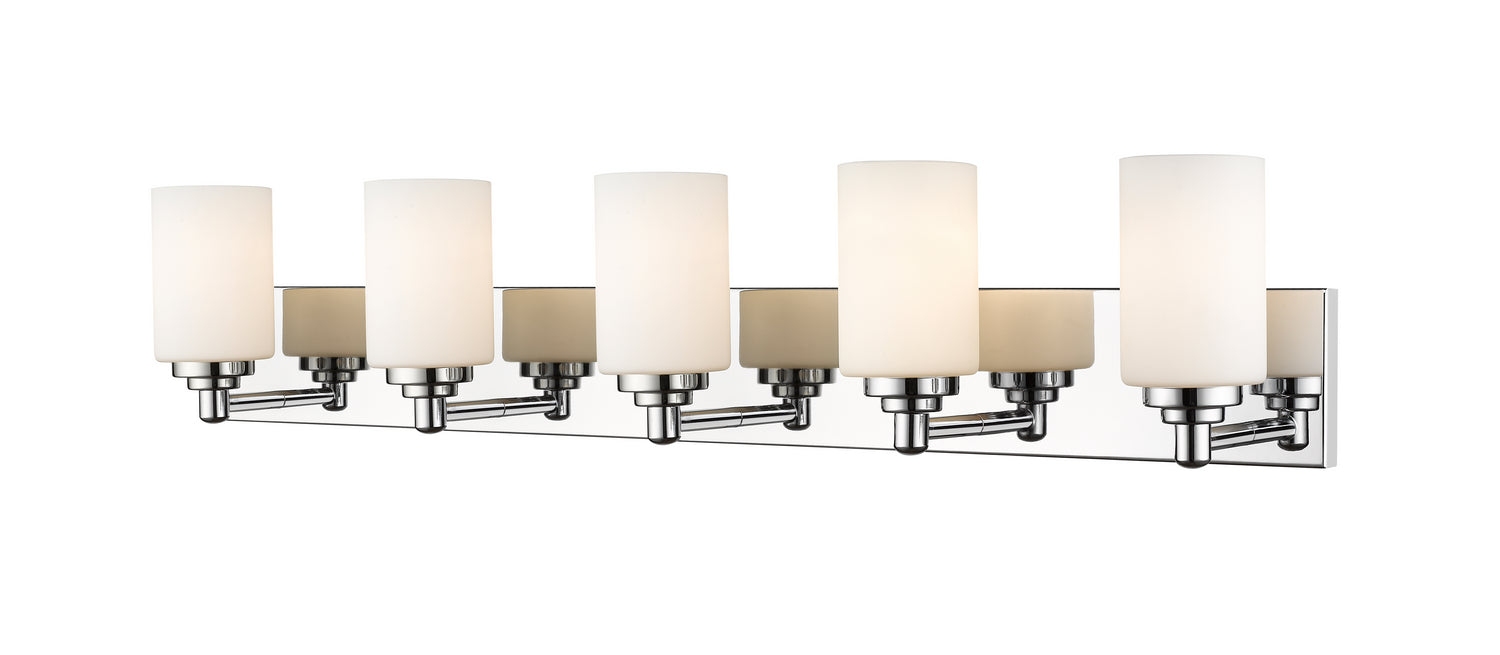 Z-Lite 485-5V-CH Five Light Vanity, Chrome