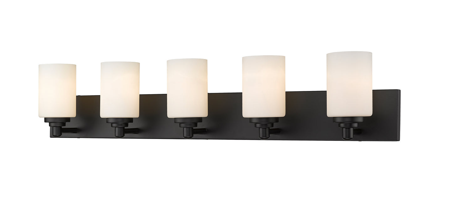 Z-Lite 485-5V-MB Five Light Vanity, Matte Black